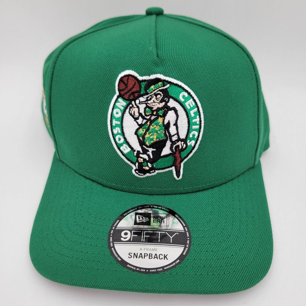 Boston Celtics A-Frame 2024 NBA Finals Champions New Era 9Fifty SnapBack Hat Cap